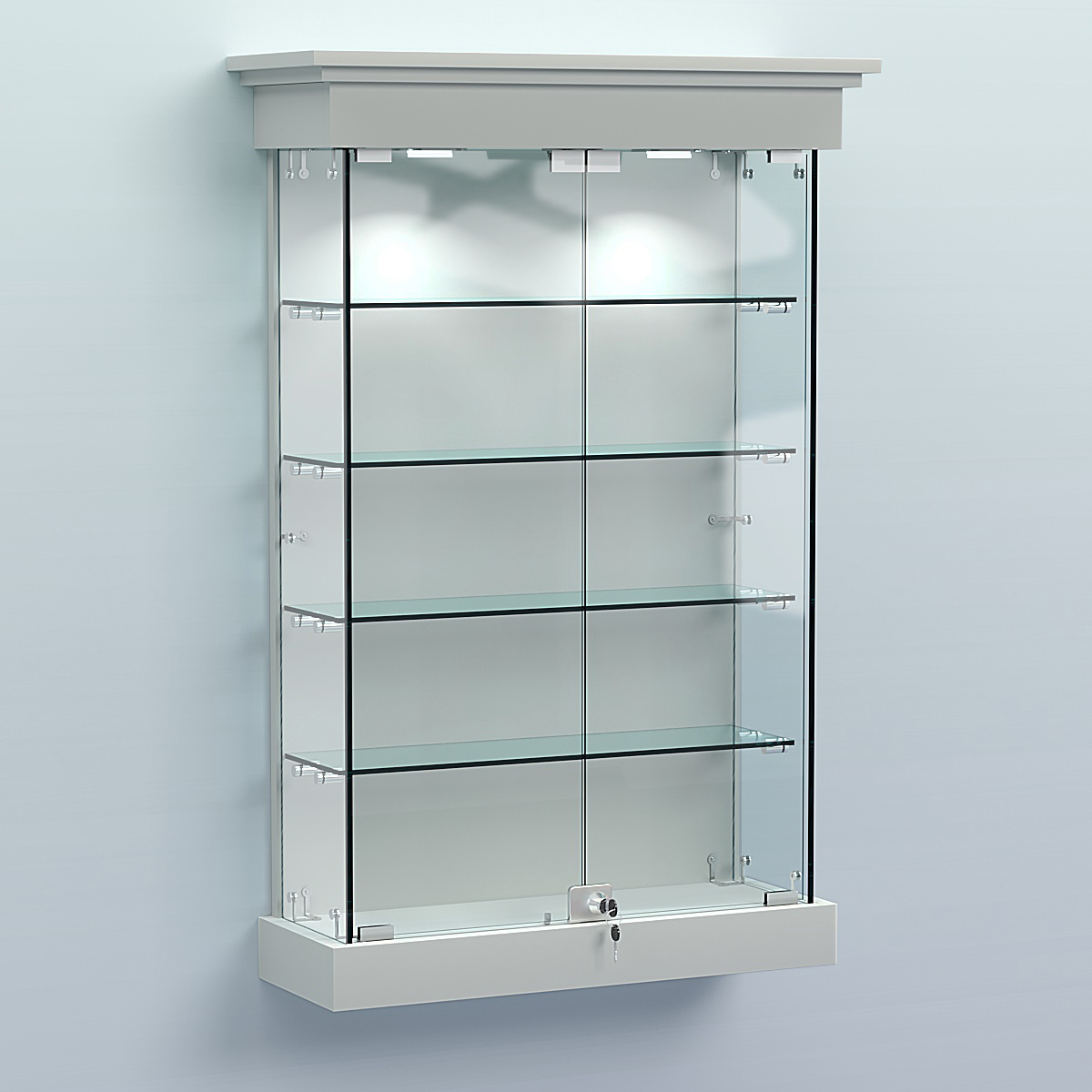 Витрина для музеев "Коллекция" настенная №1-4 Серый