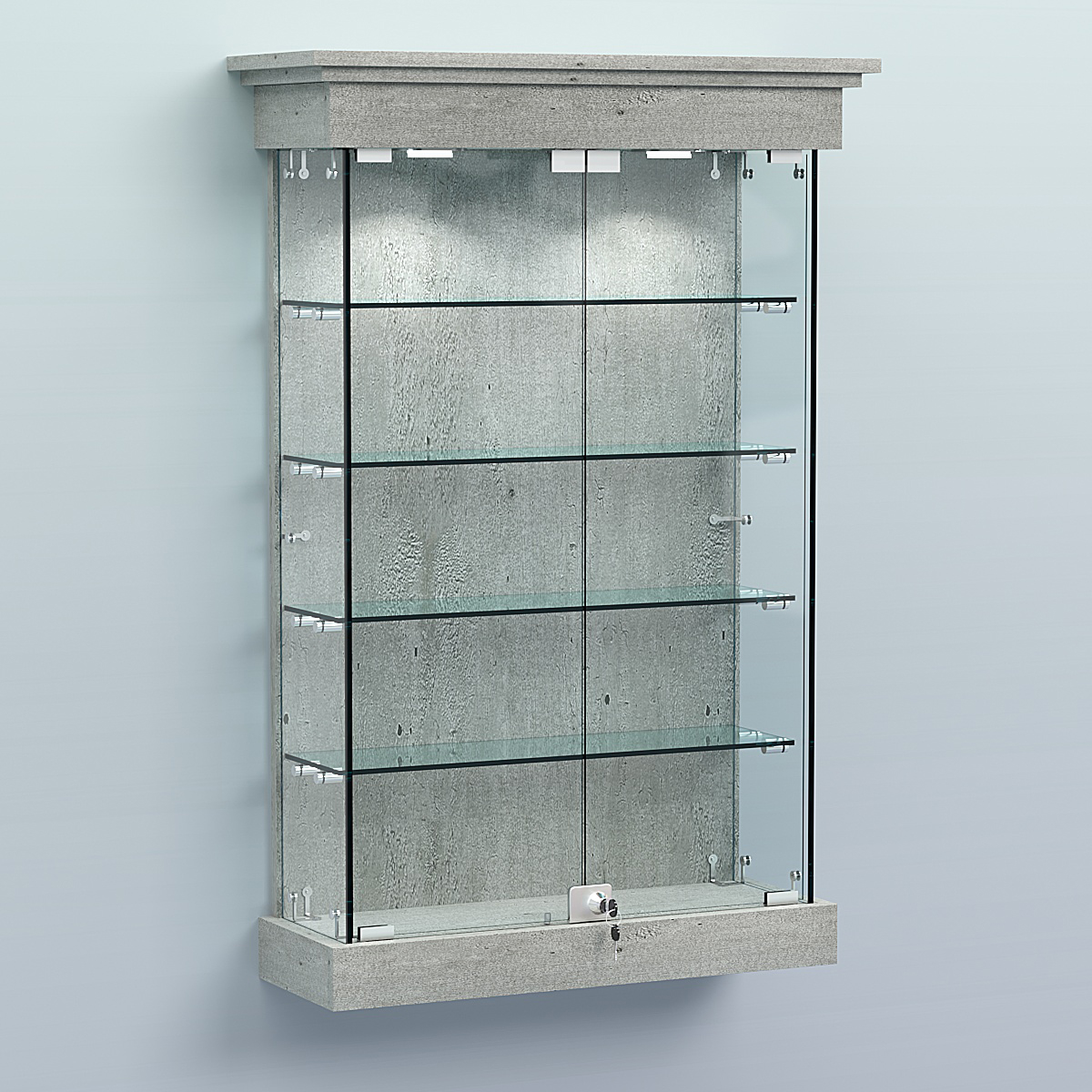 Витрина для музеев "Коллекция" настенная №1-4 Метрополитан Грей