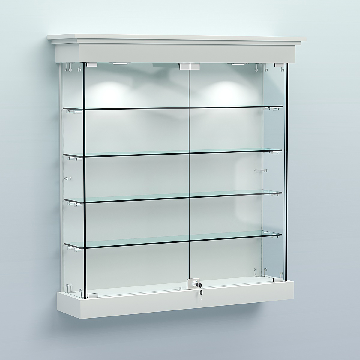 Витрина для музеев "Коллекция" настенная №2-4 Белый