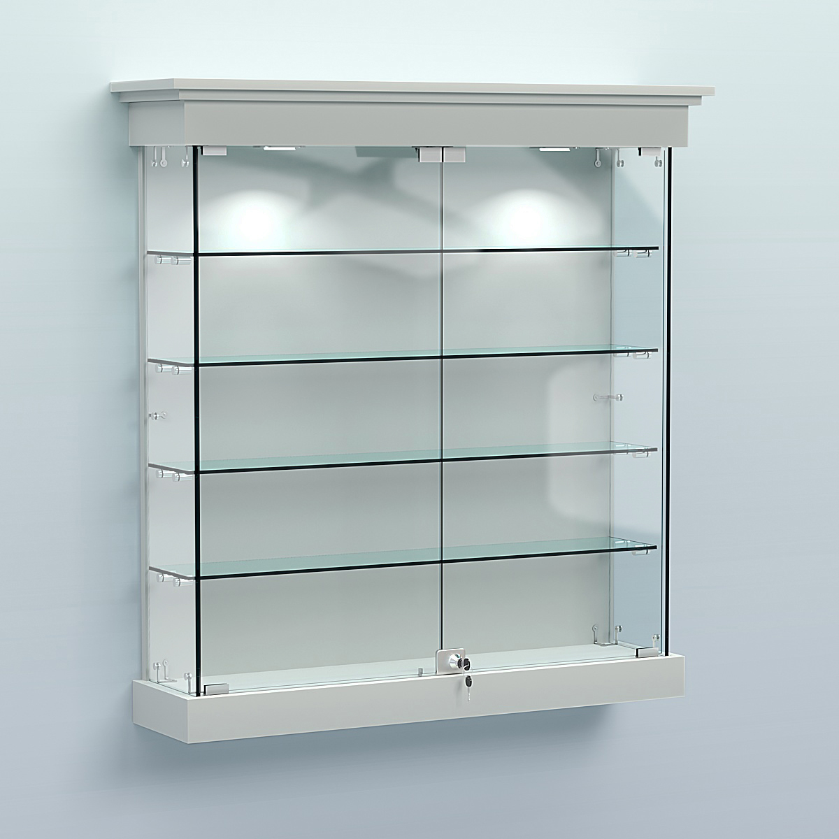 Витрина для музеев "Коллекция" настенная №2-4 Серый