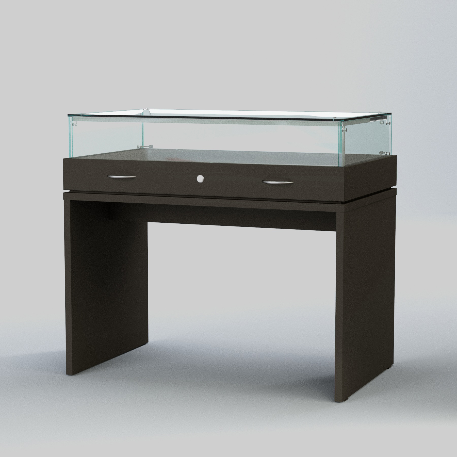 Витрина для музеев "Коллекция" №4-П с подсветкой Черный