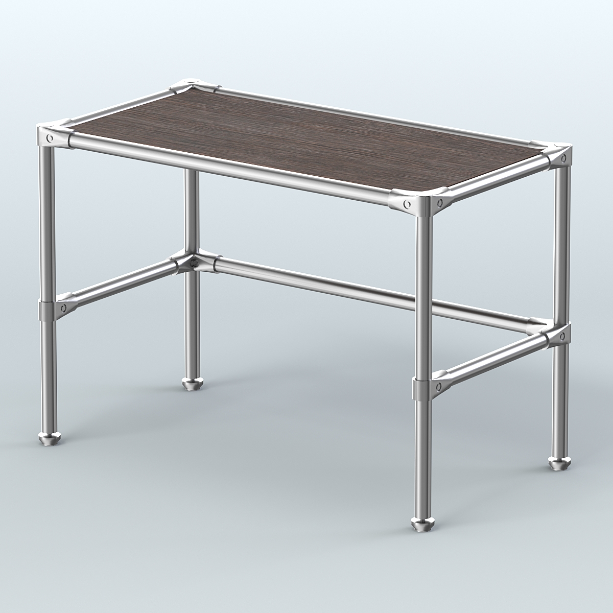 Стол малый D-41 с полкой ДСП 16мм Дуб Венге