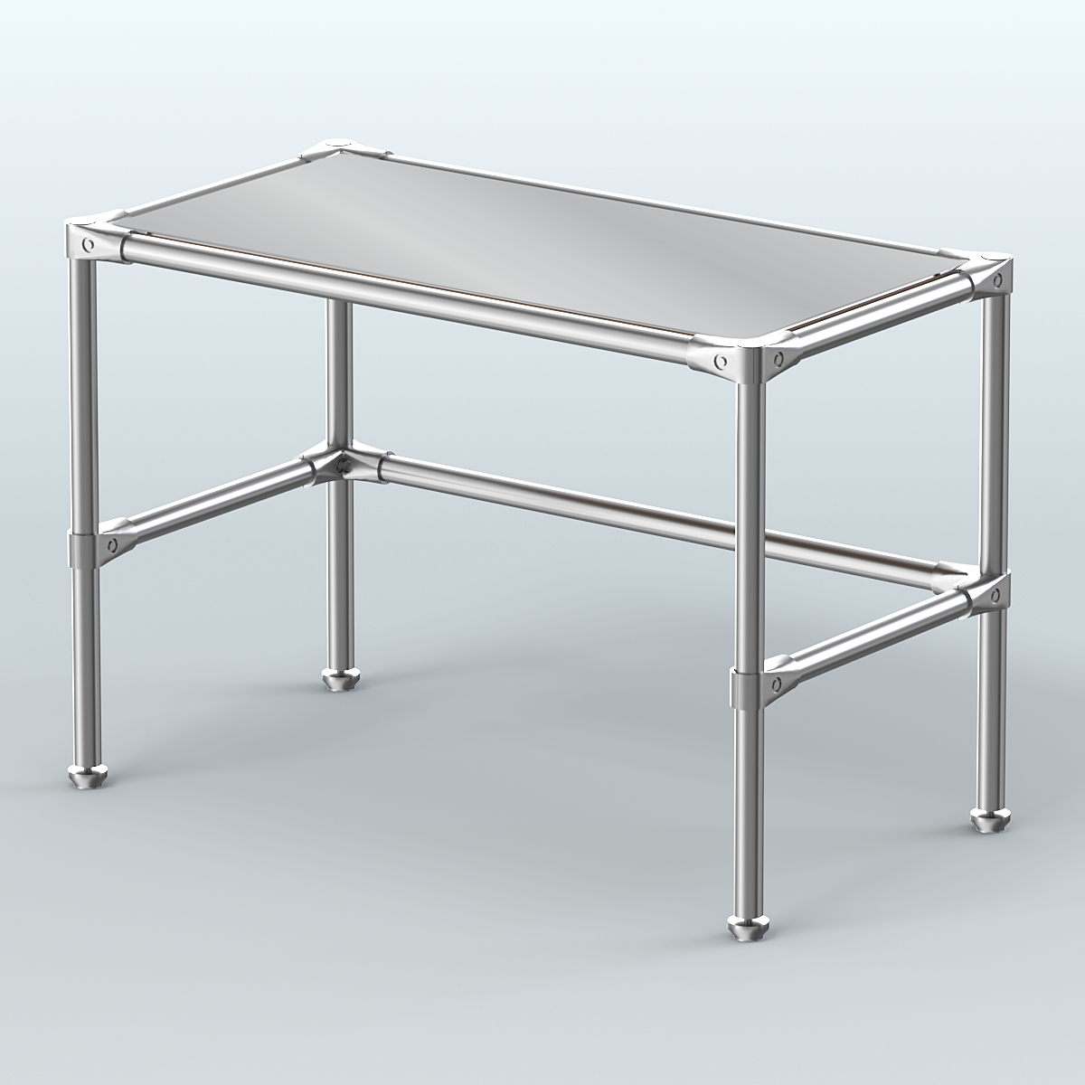 Стол малый D-41 с полкой Зеркало 4мм Орех