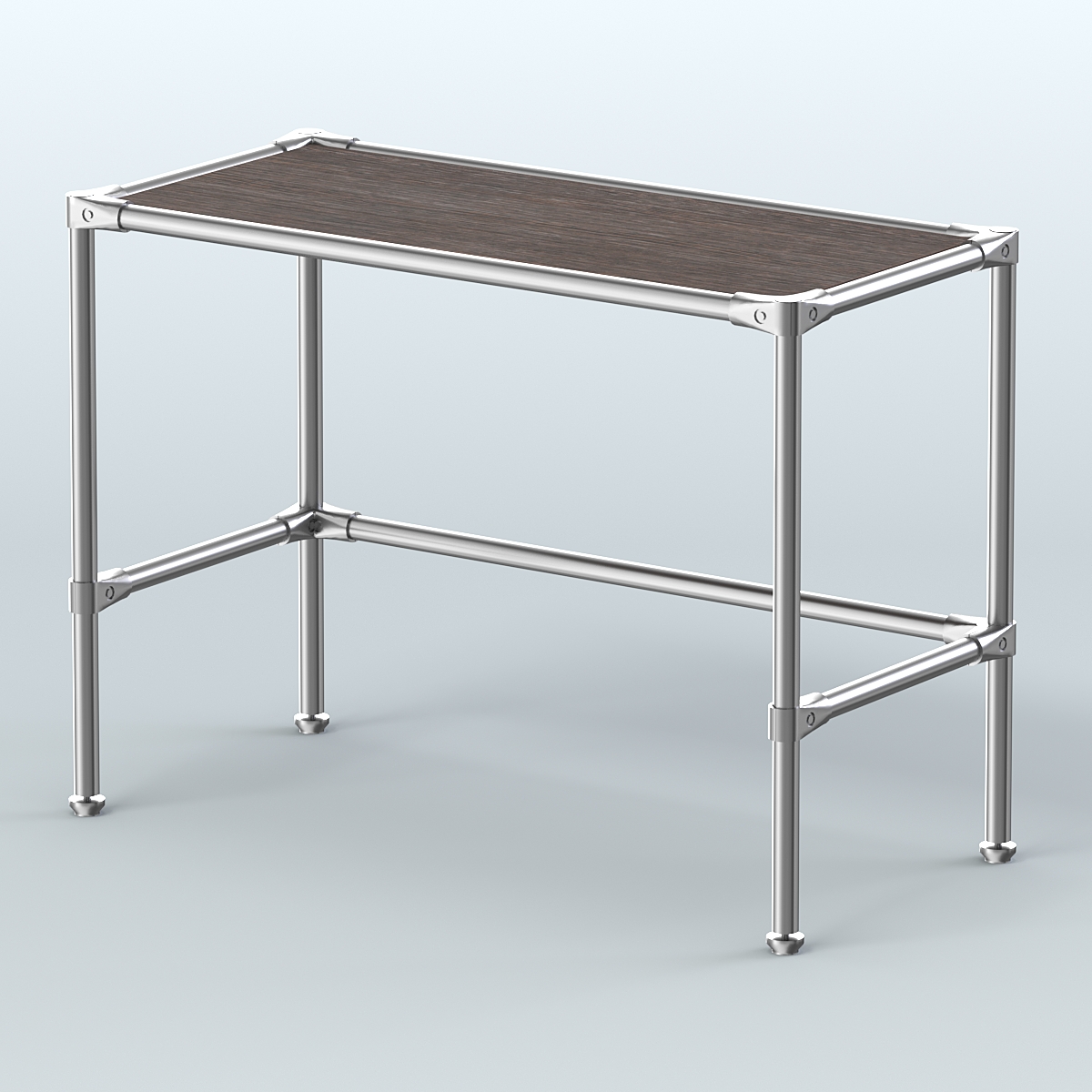 Стол средний D-42 с полкой ДСП 16мм Дуб Венге