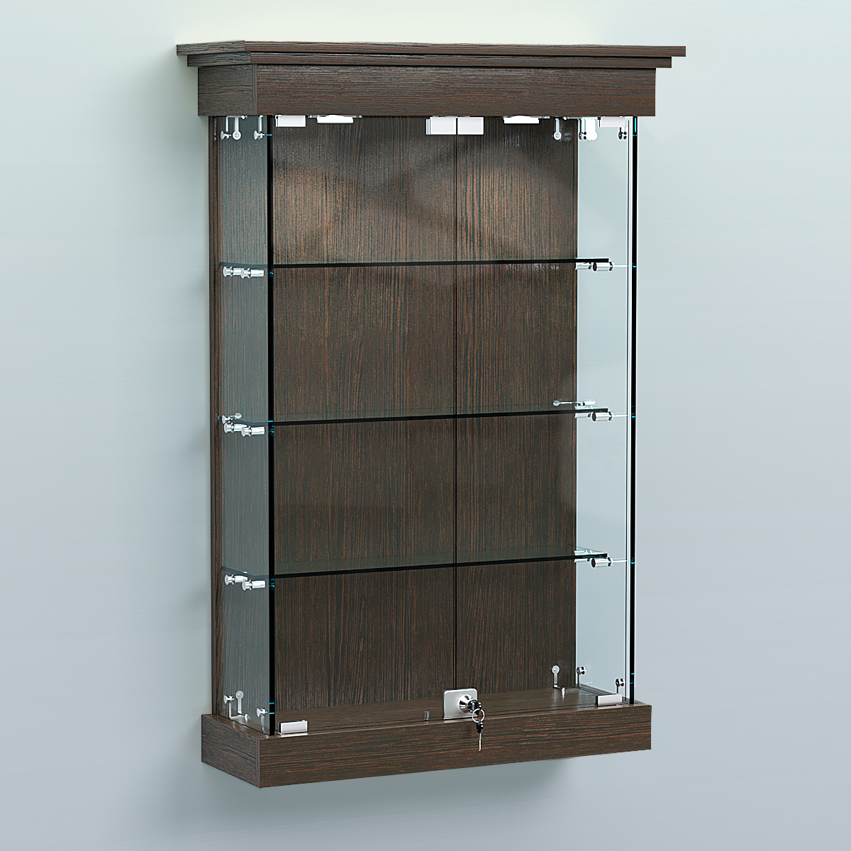 Витрина для музеев "Коллекция" настенная №1-3 Дуб Венге