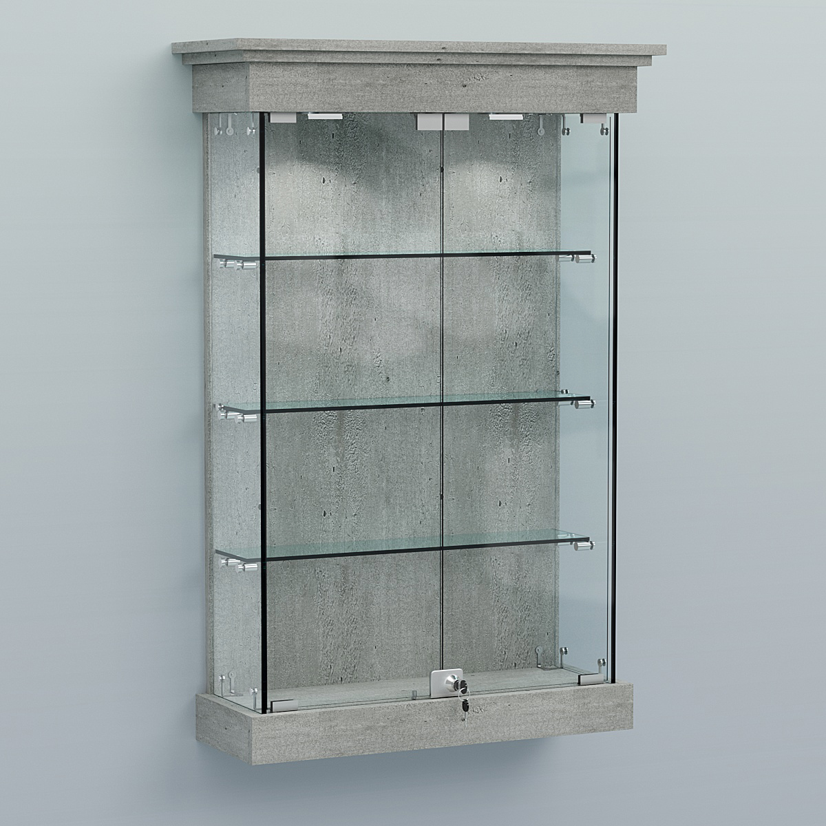 Витрина для музеев "Коллекция" настенная №1-3 Метрополитан Грей