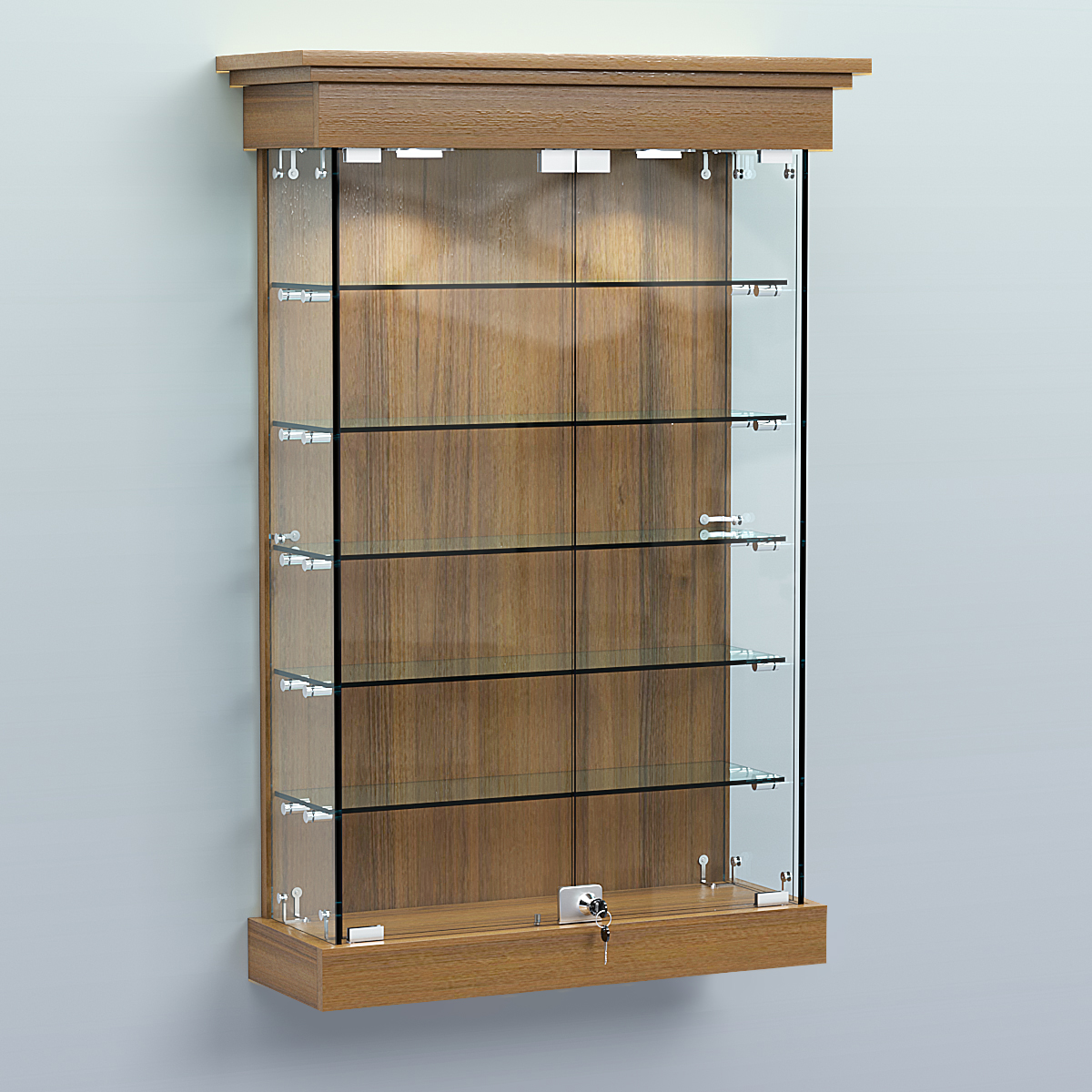 Витрина для музеев "Коллекция" настенная №1-5 Орех