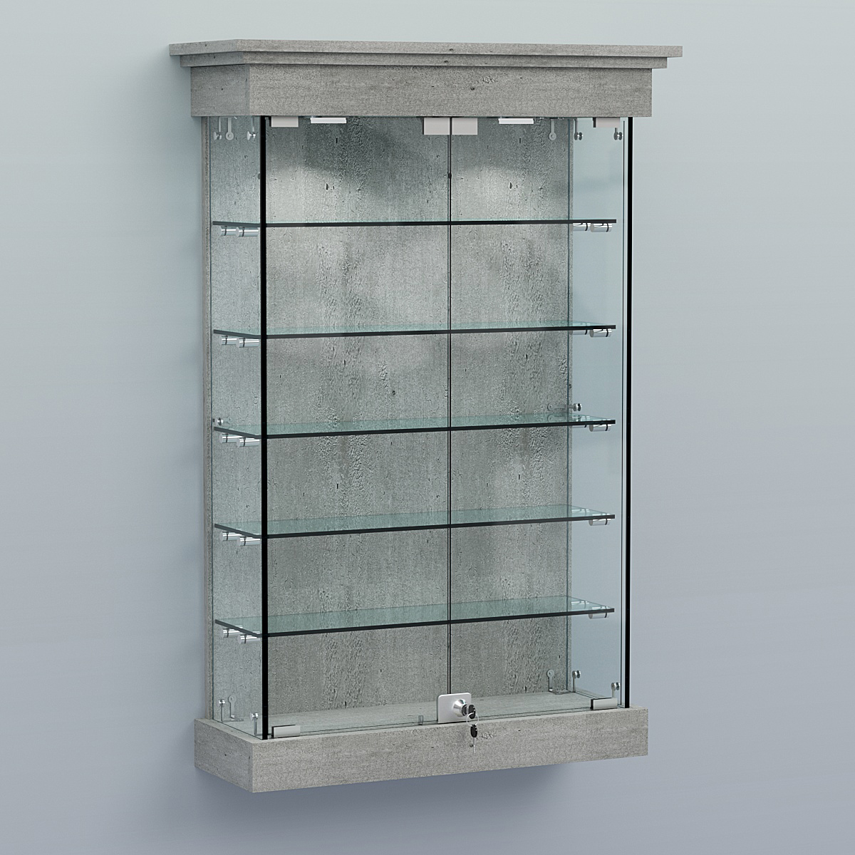 Витрина для музеев "Коллекция" настенная №1-5 Метрополитан Грей