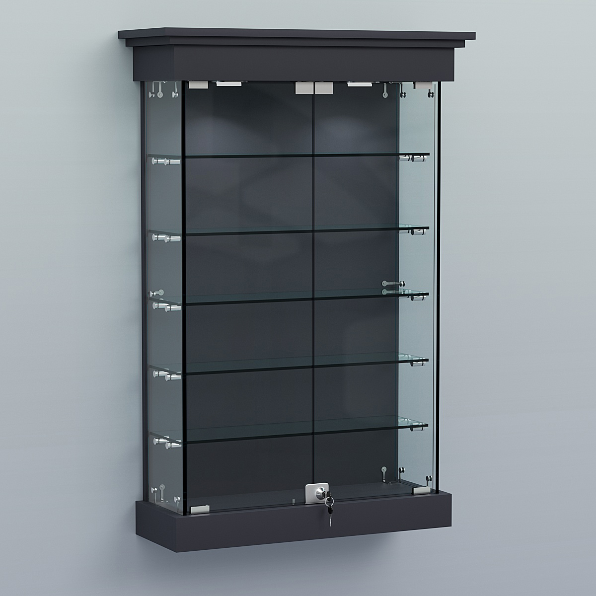 Витрина для музеев "Коллекция" настенная №1-5 Антрацит