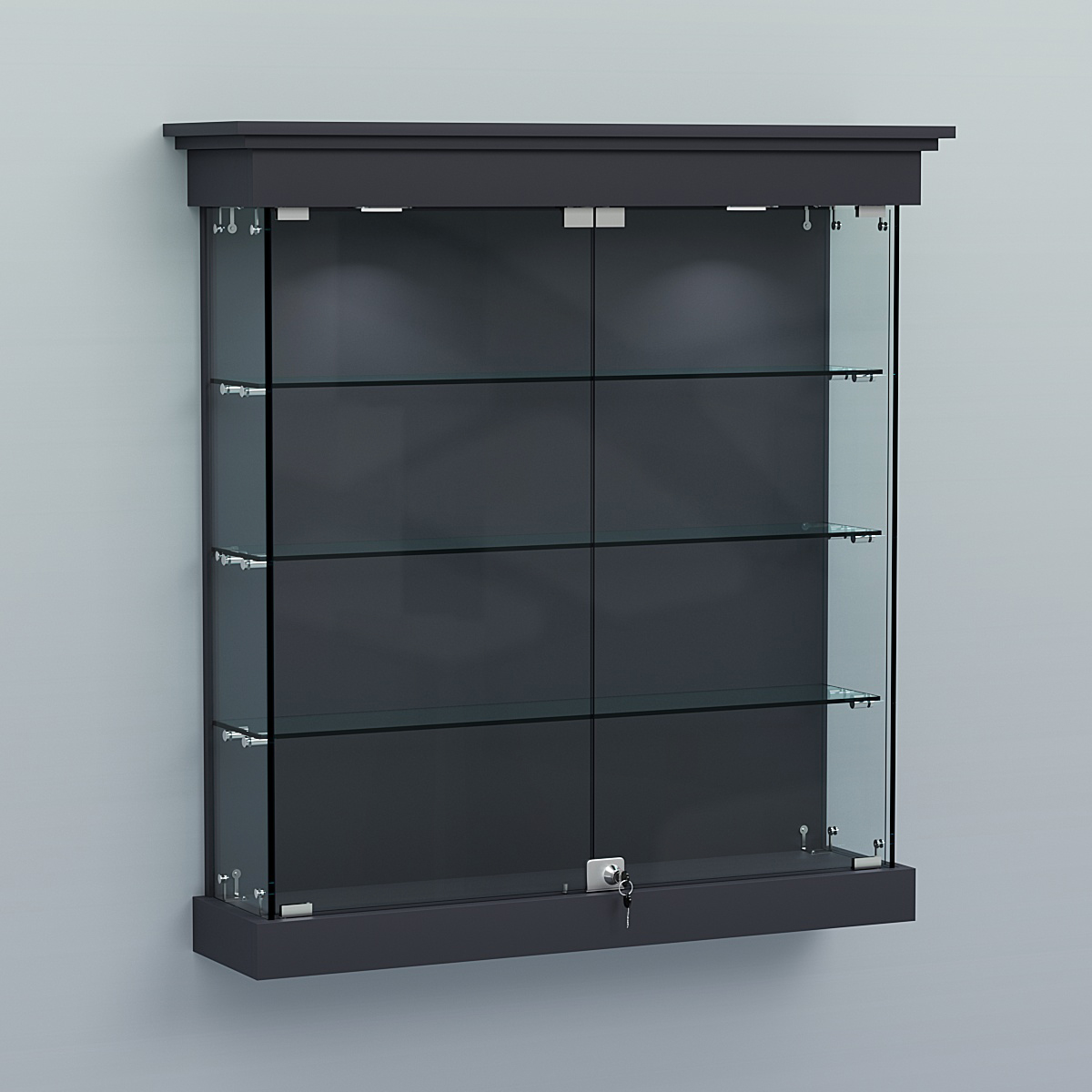 Витрина для музеев "Коллекция" настенная №2-3 Антрацит