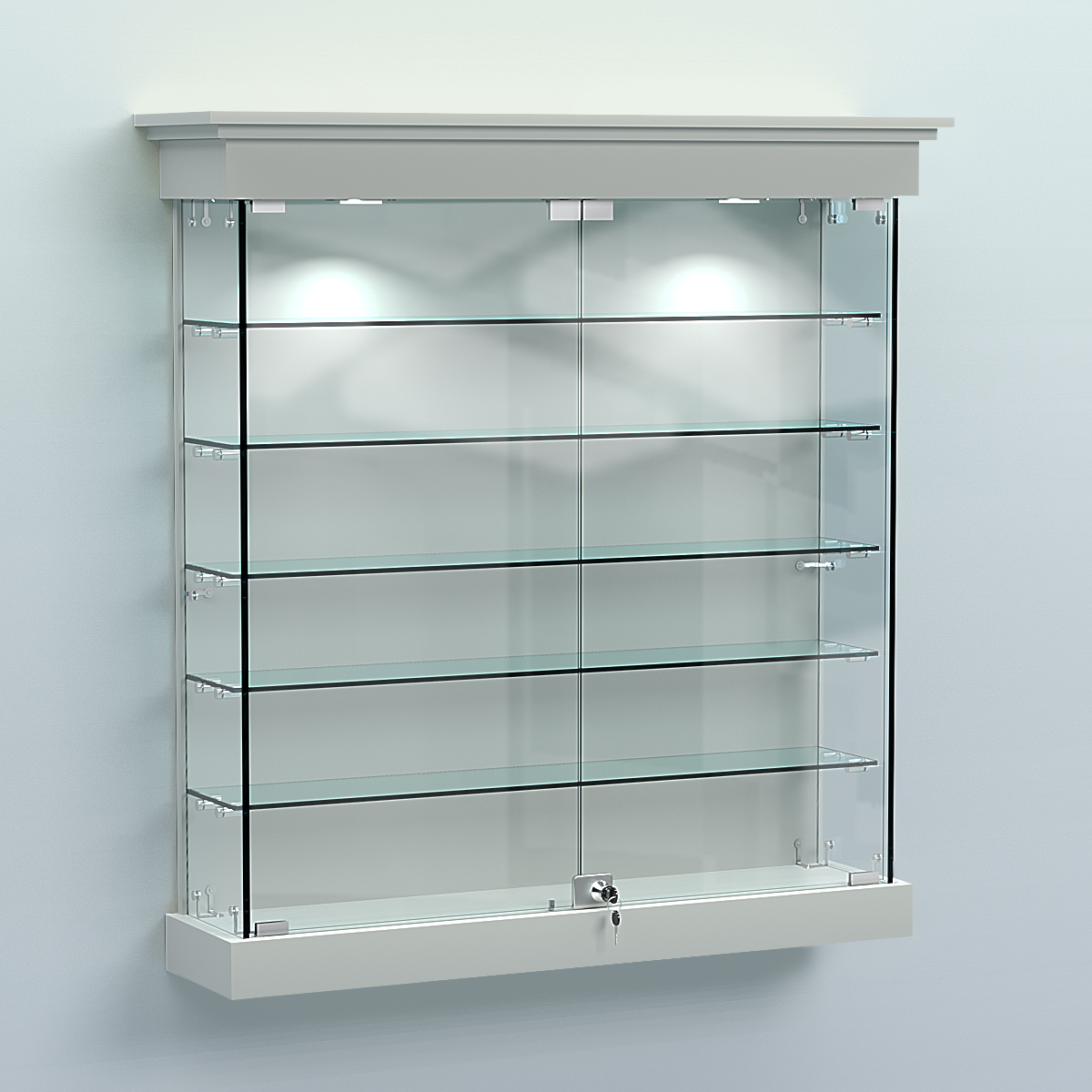 Витрина для музеев "Коллекция" настенная №2-5 Серый