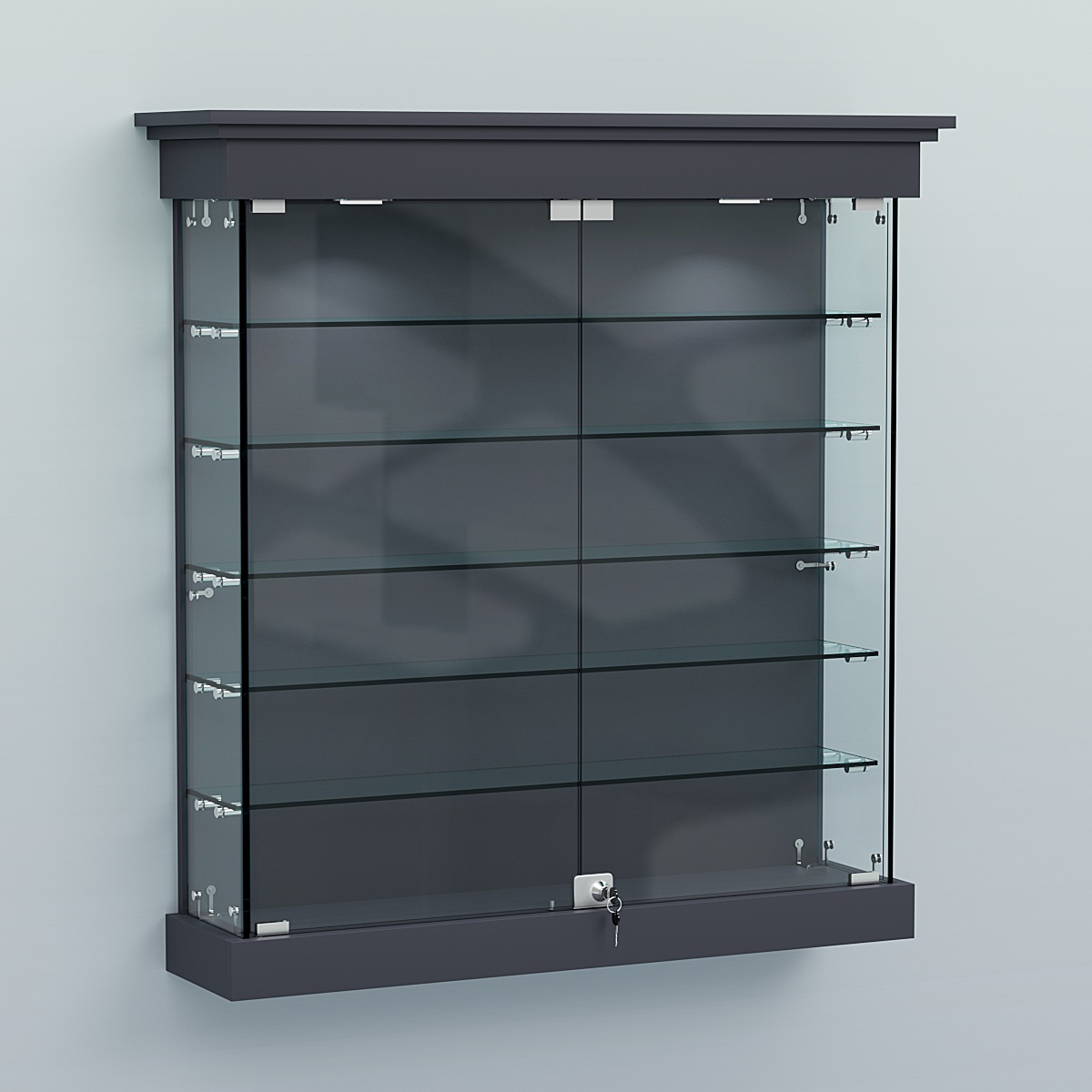 Витрина для музеев "Коллекция" настенная №2-5 Антрацит