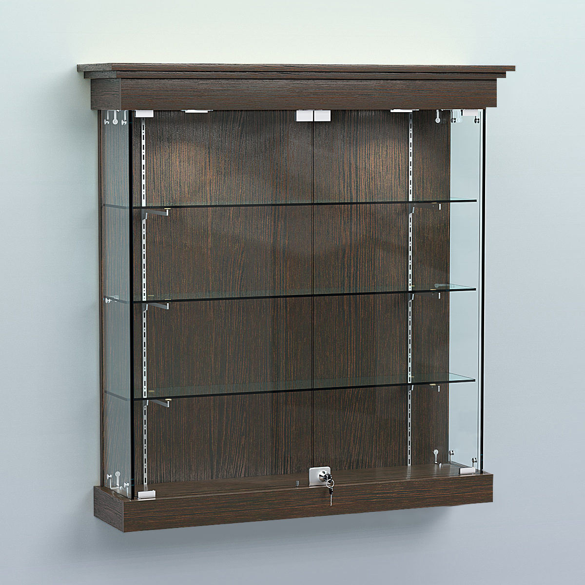 Витрина для музеев "Коллекция" настенная №2-3-РЕГ Дуб Венге