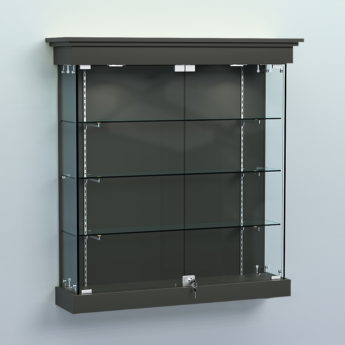 Витрина для музеев "Коллекция" настенная №2-3-РЕГ Черный