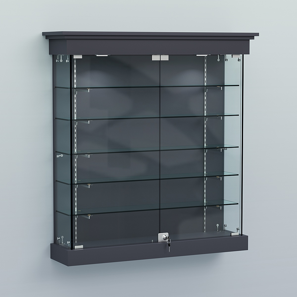 Витрина для музеев "Коллекция" настенная №2-5-РЕГ Антрацит