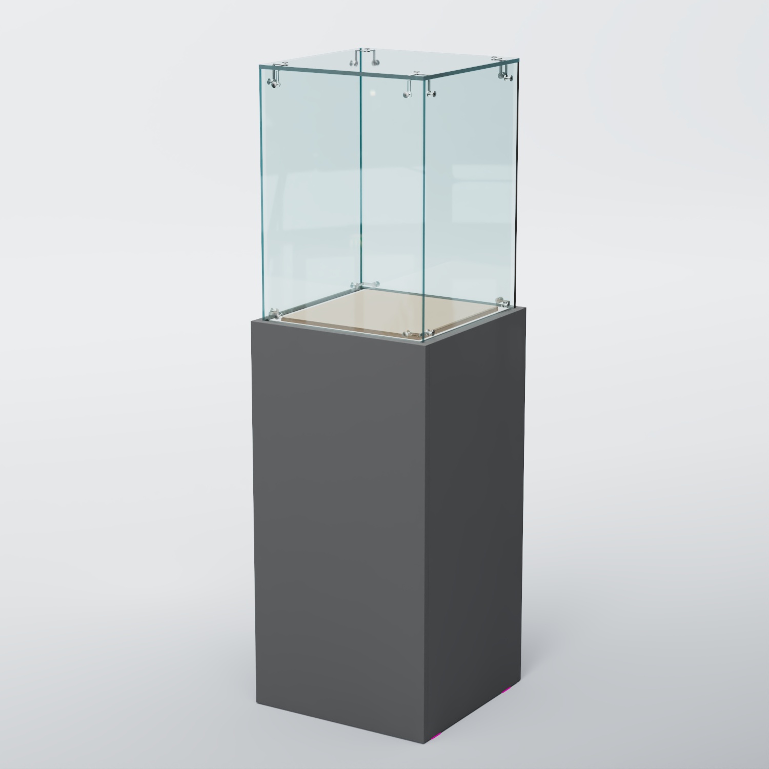 Витрина для музеев "Коллекция" №5 с подсветкой Темно-Серый