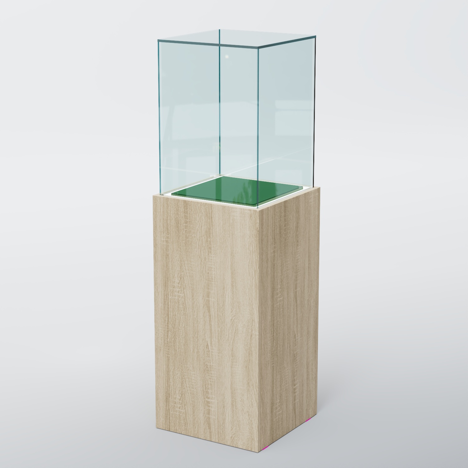 Витрина для музеев "Коллекция" №5А с подсветкой Дуб Сонома