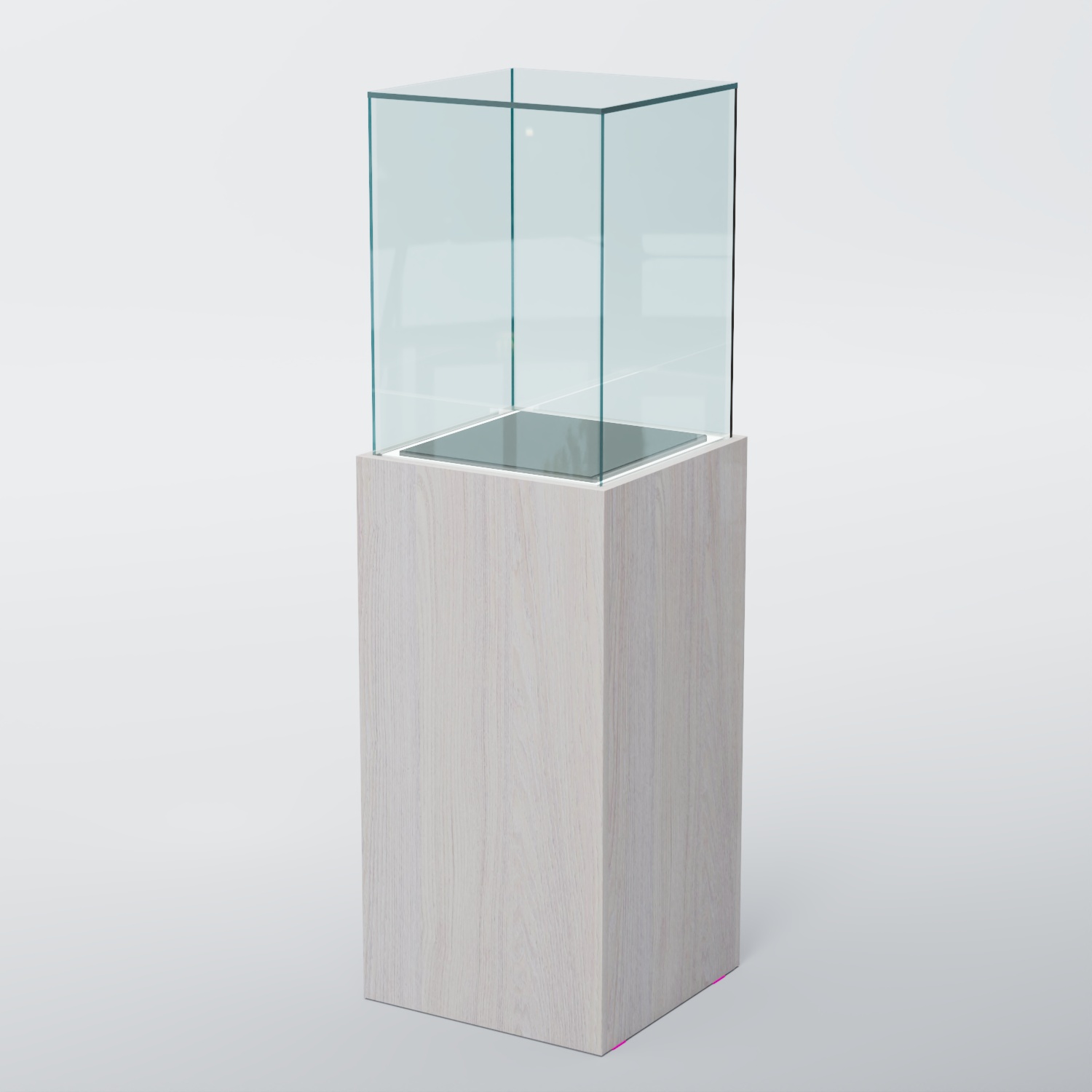 Витрина для музеев "Коллекция" №5А с подсветкой Ясень Анкор светлый