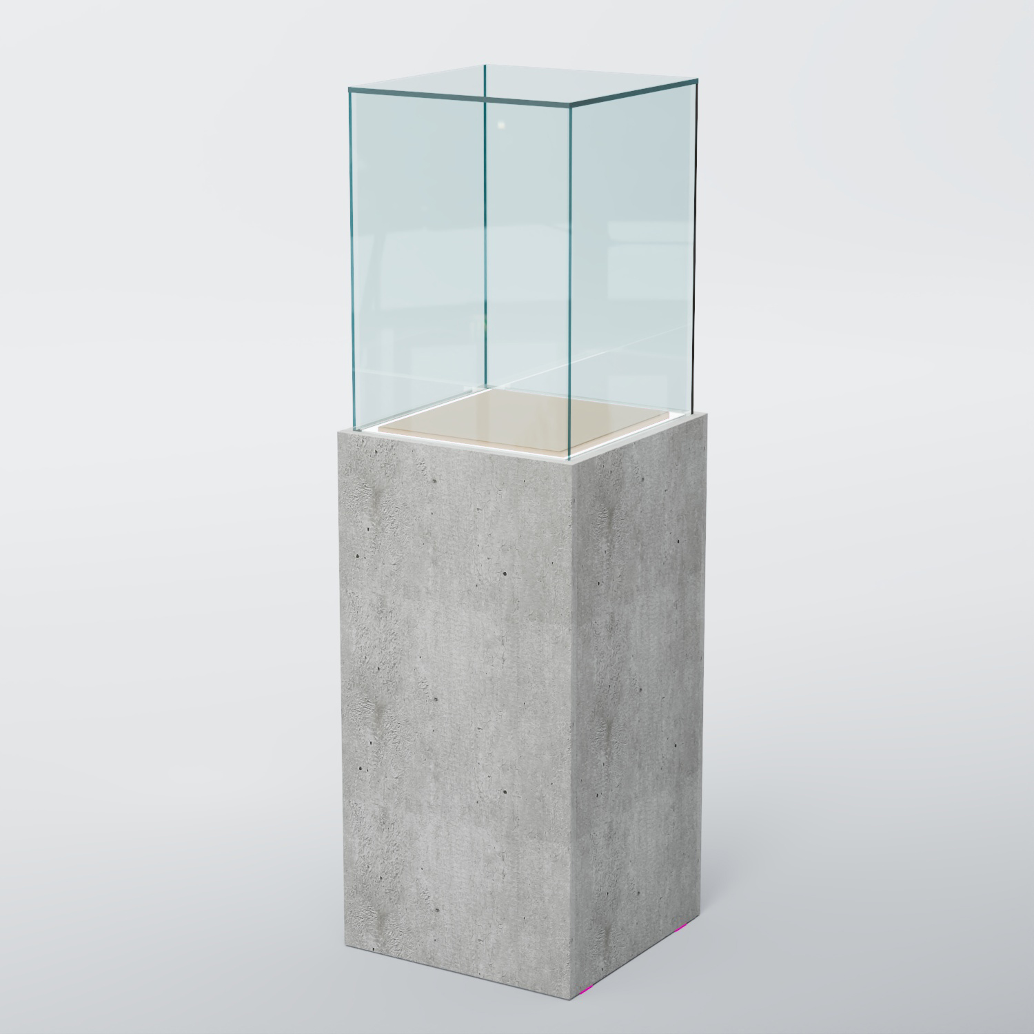 Витрина для музеев "Коллекция" №5А с подсветкой Метрополитан Грей