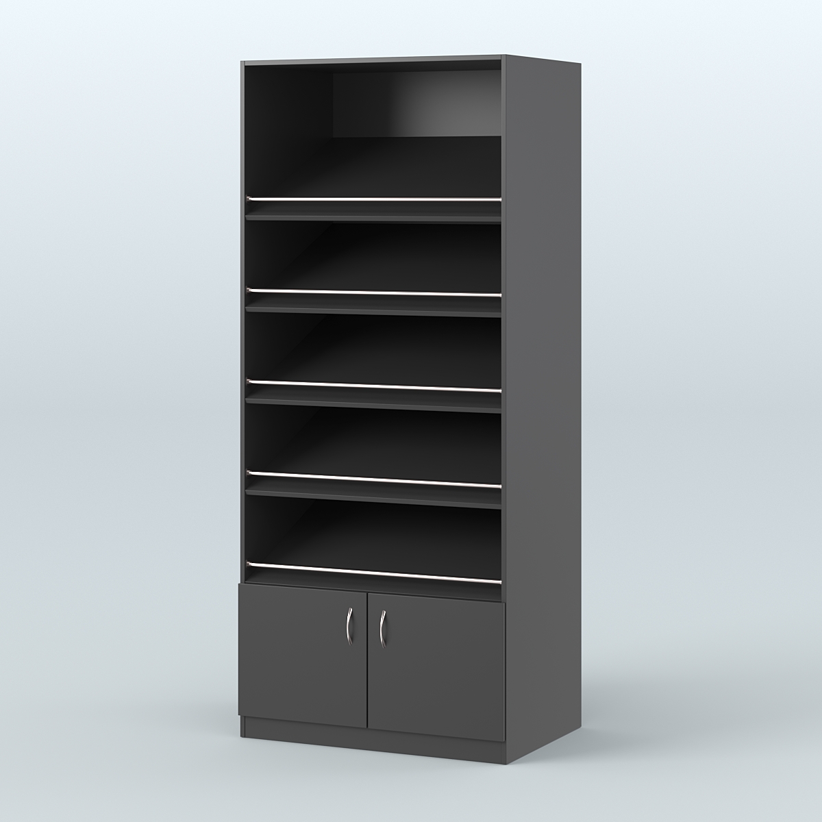 Стеллаж из ДСП для хлеба Черный