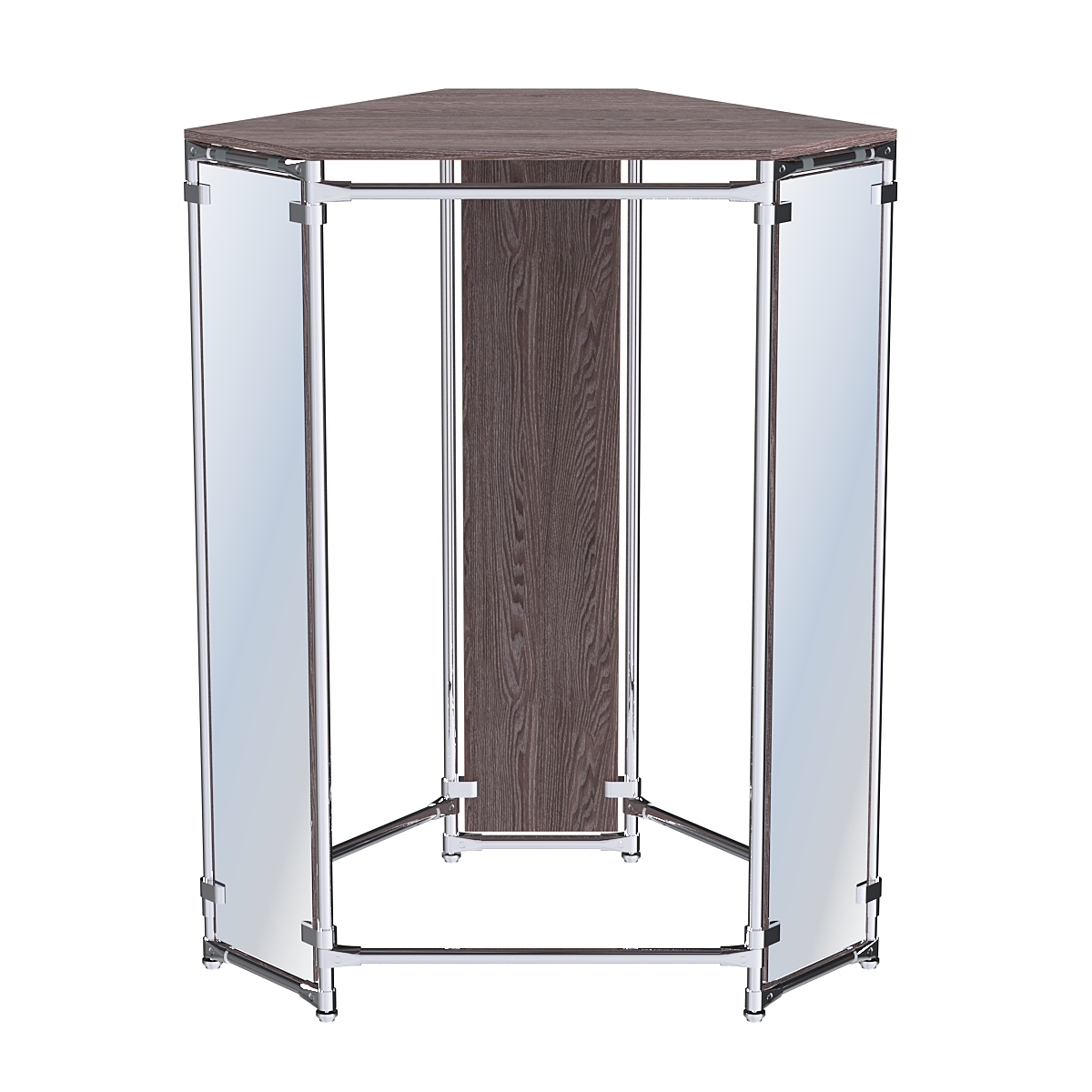 Вешало Прогресс №3-4 демонстрационный (с полкой ДСП 16 мм и зеркалами) Ясень Анкор темный