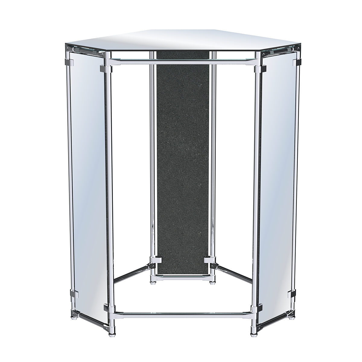 Вешало-стенд Прогресс №3-5 (с зеркальной полкой и зеркалами) Антрацит