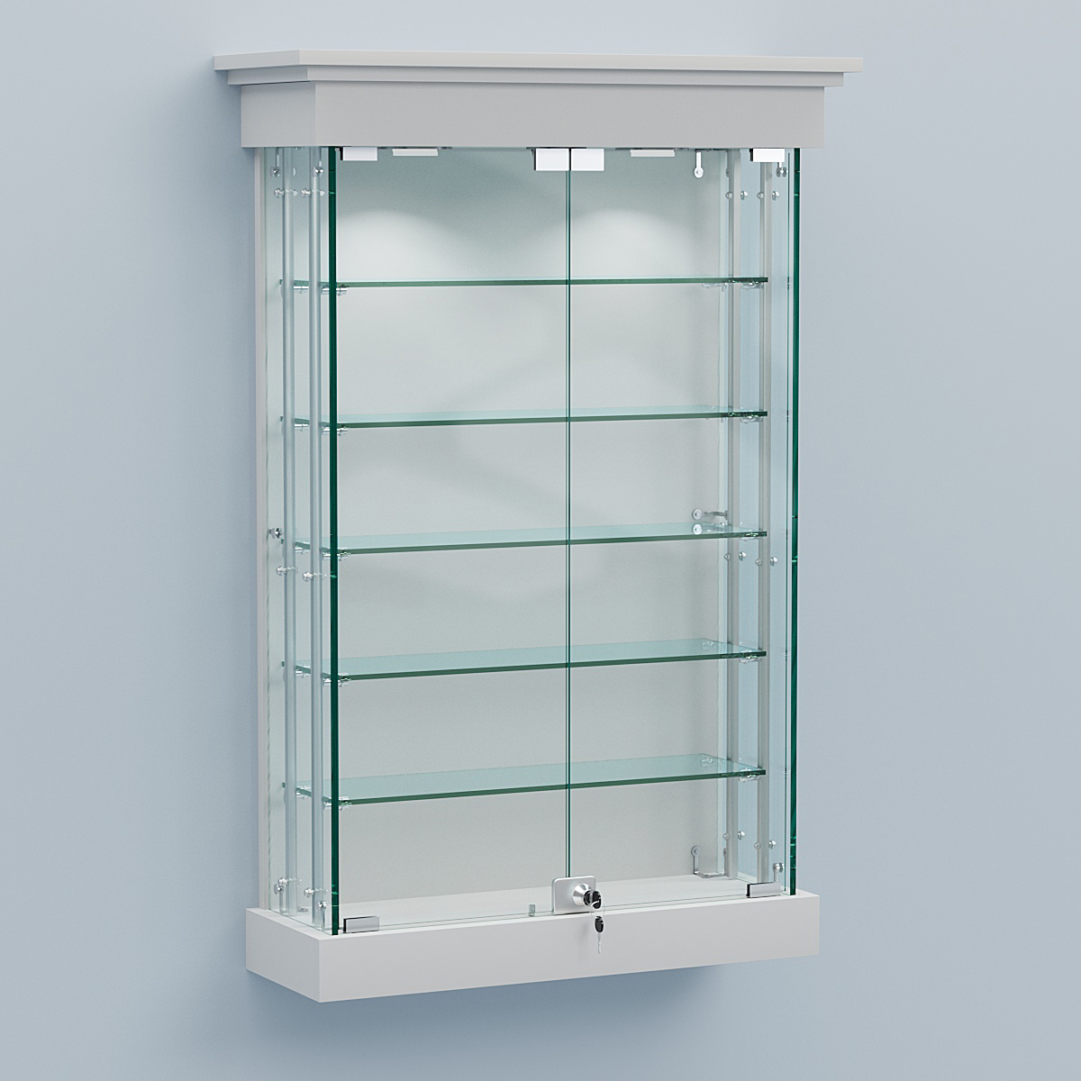 Витрина для музеев "Коллекция" настенная №1-5А-РЕГ Белый
