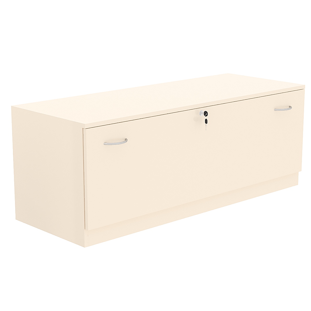 Тумба T-11 1200мм (H-450мм c одним выдвижным ящиком) Крем Вайс