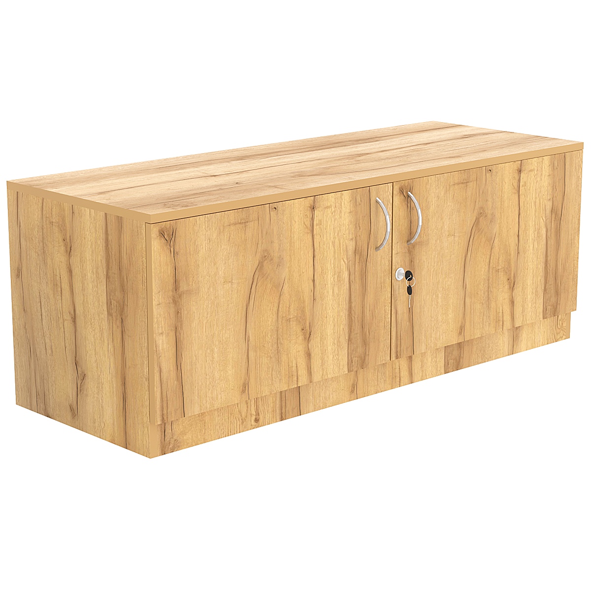 Тумба T-21 1200мм (H-450мм с распашными дверцами) Дуб Золотистый