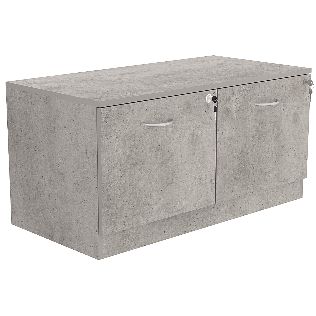 Тумба T-20 900мм (H-450мм c двумя выдвижными ящиками) Бетон Чикаго светло-серый F186 ST9
