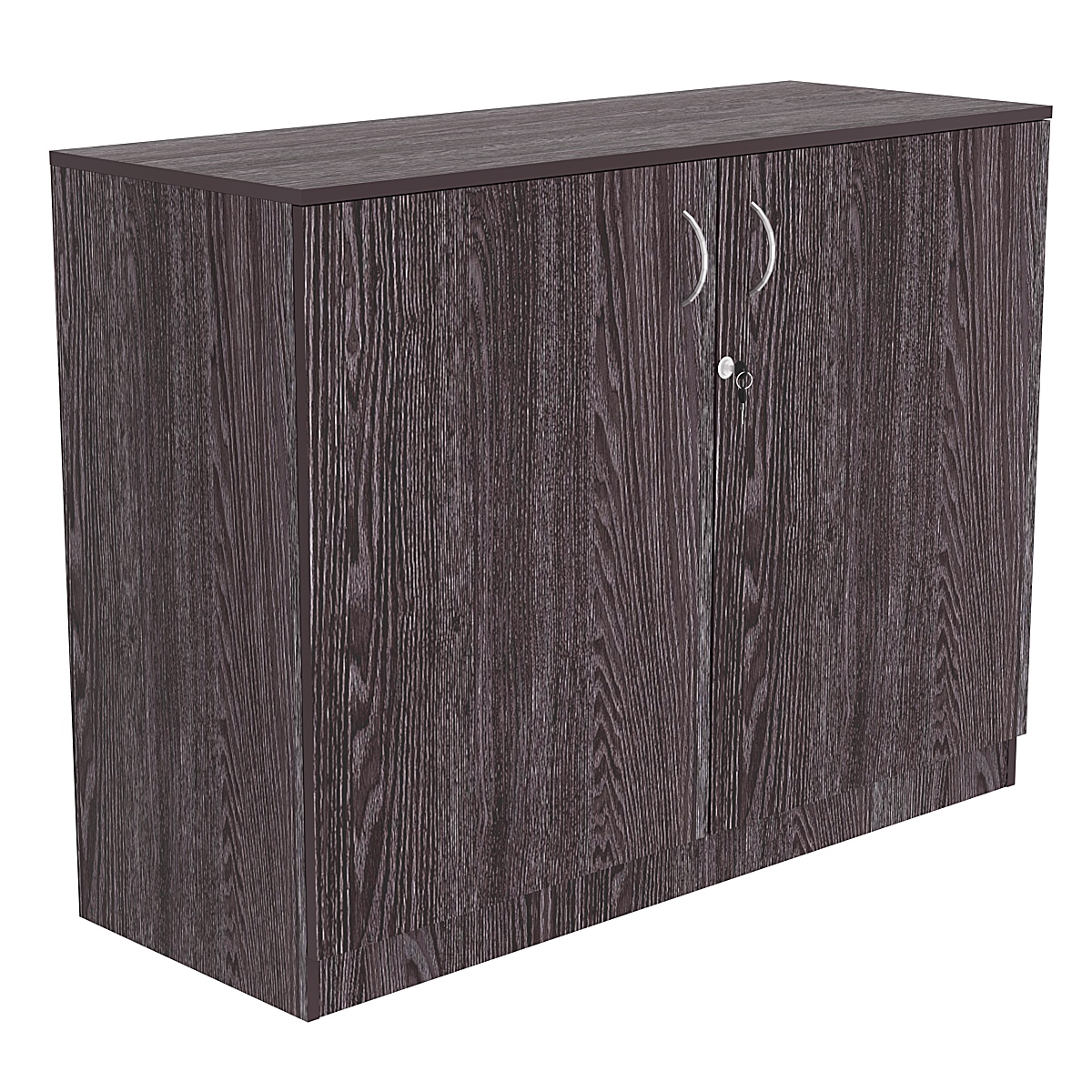 Тумба T-23 1200мм (H-900мм, с распашными дверцами и полкой) Ясень Анкор темный - U31105