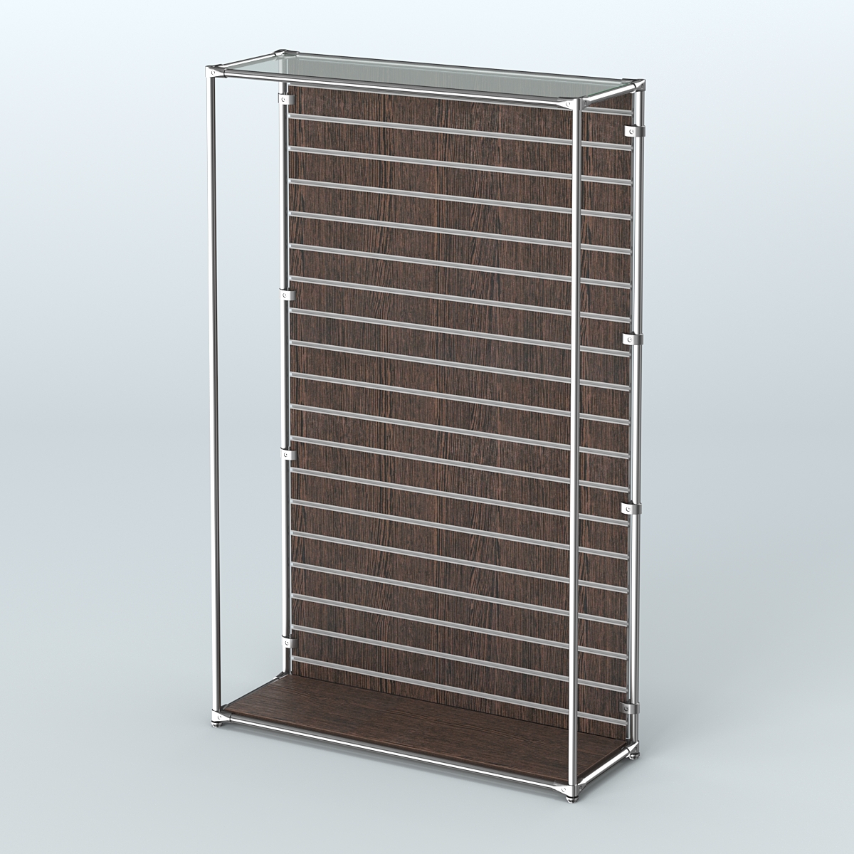 Торговая система ХРОМ (задняя стенка - Экономпанель) №1 Дуб Венге