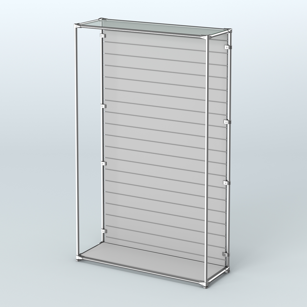 Торговая система ХРОМ (задняя стенка - Экономпанель) №1 Серый