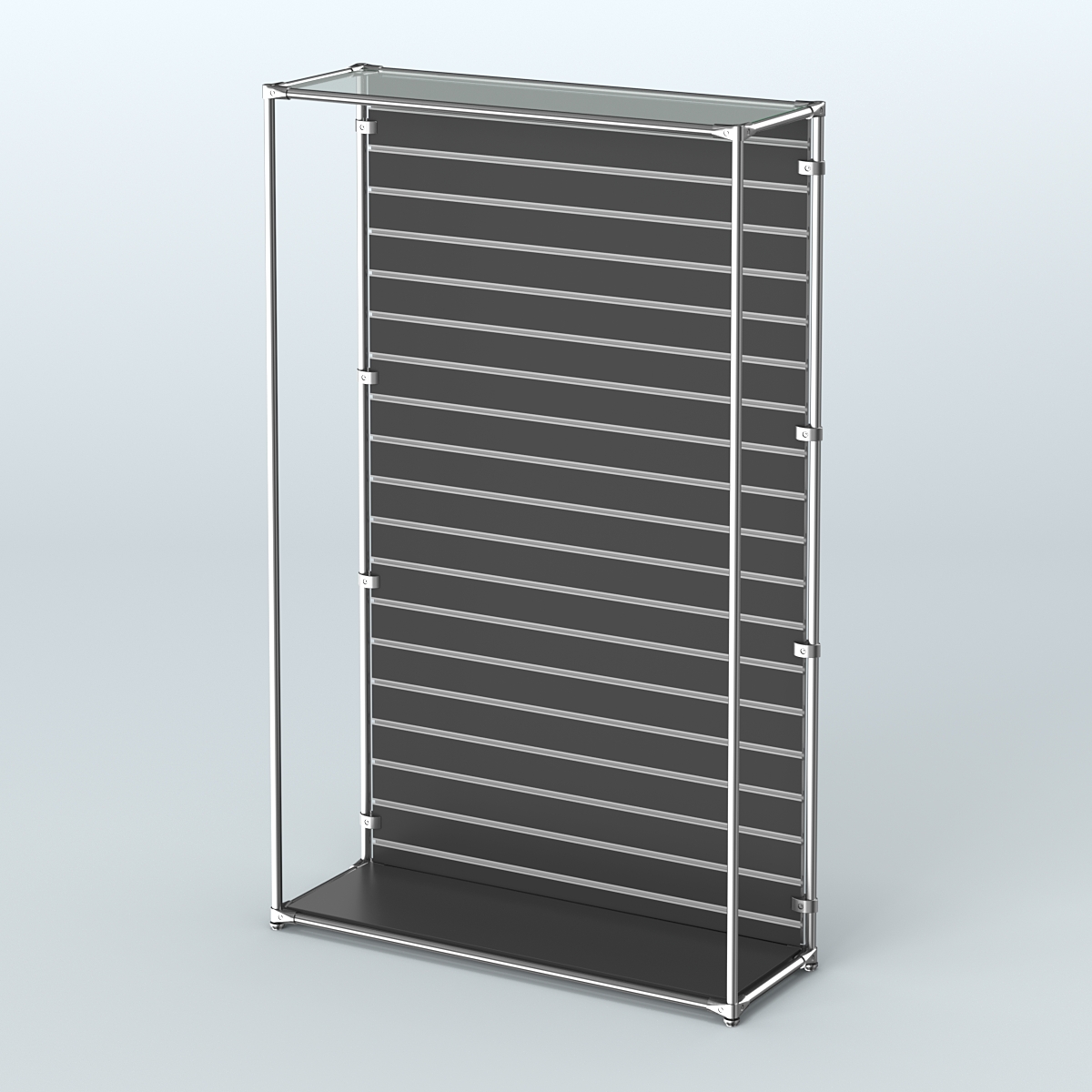 Торговая система ХРОМ (задняя стенка - Экономпанель) №1 Черный