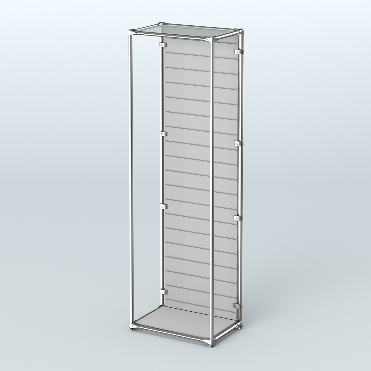 Торговая система ХРОМ (задняя стенка - Экономпанель) №2 Серый