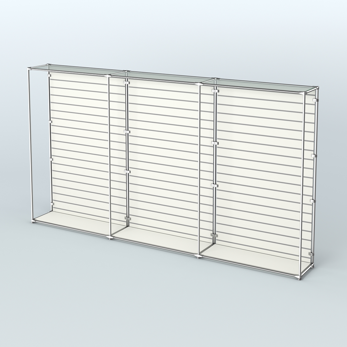 Торговая система ХРОМ (задняя стенка - Экономпанель) №3 Белый