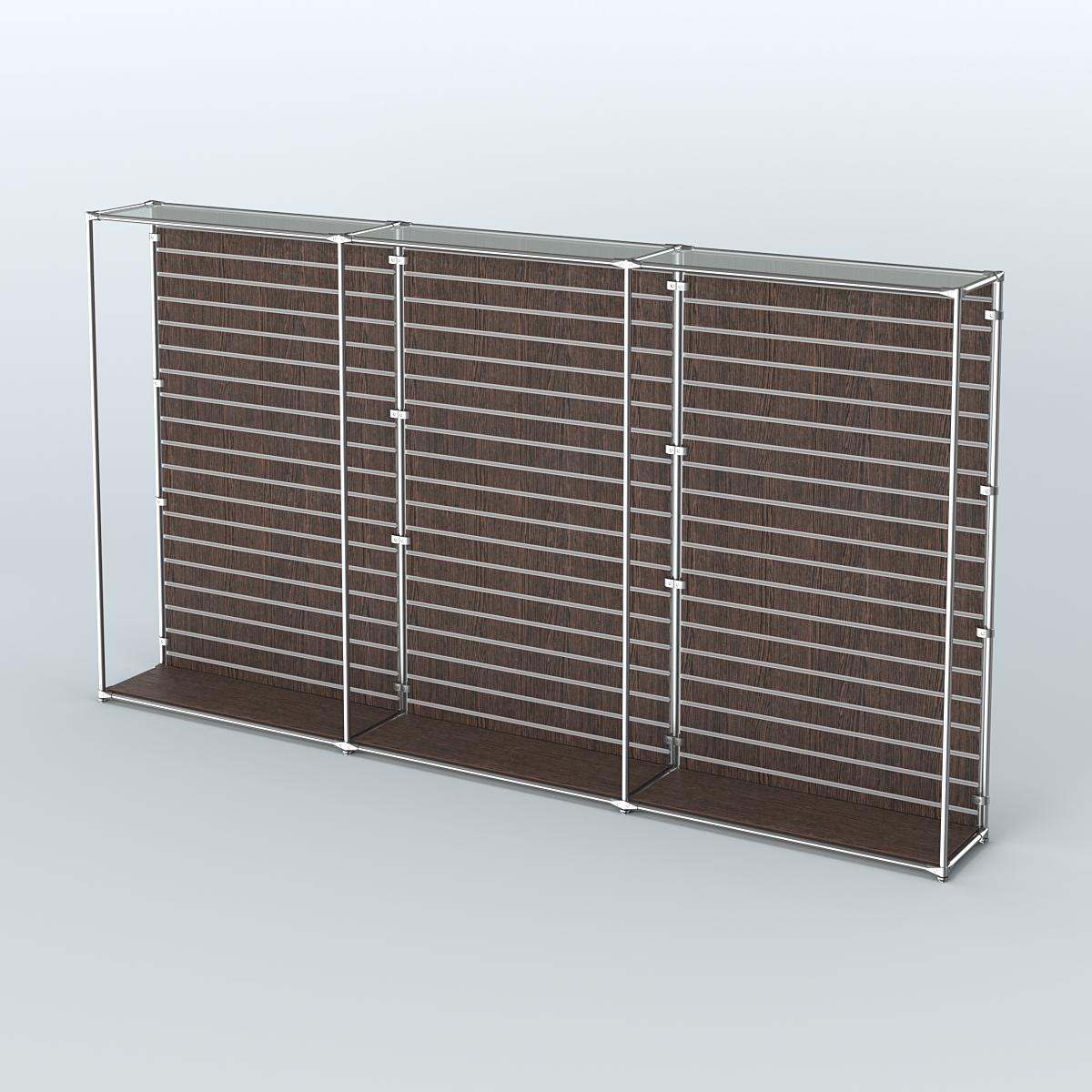 Торговая система ХРОМ (задняя стенка - Экономпанель) №3 Дуб Венге