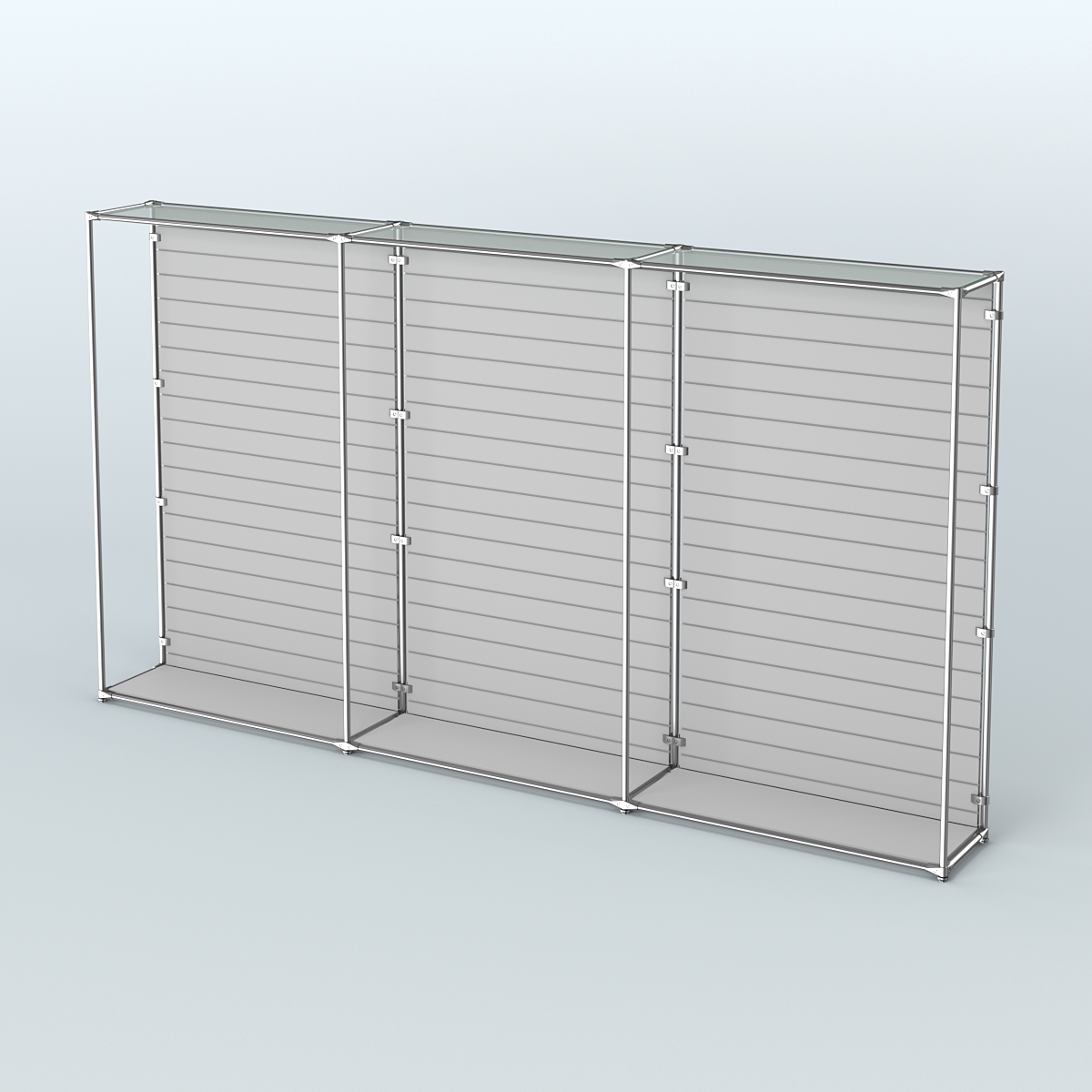 Торговая система ХРОМ (задняя стенка - Экономпанель) №3 Серый