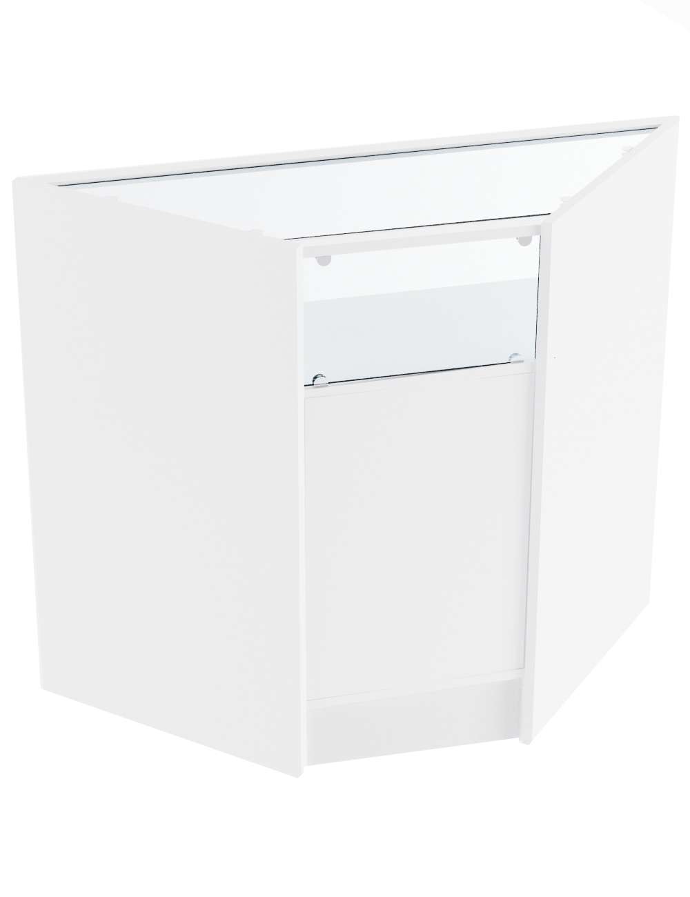 Прилавок угловой №11 (внутренний угол) Белый