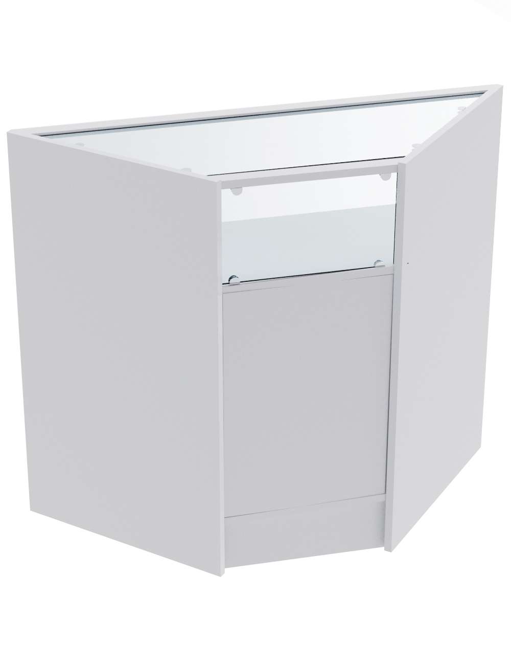 Прилавок угловой №11 (внутренний угол) Серый