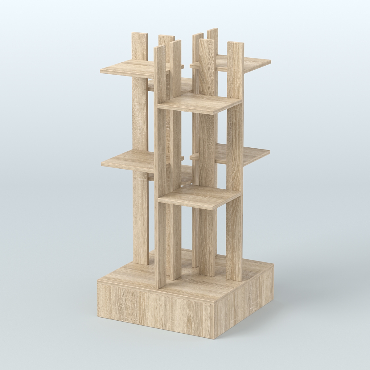 Стойка цветочница №3 Дуб Сонома