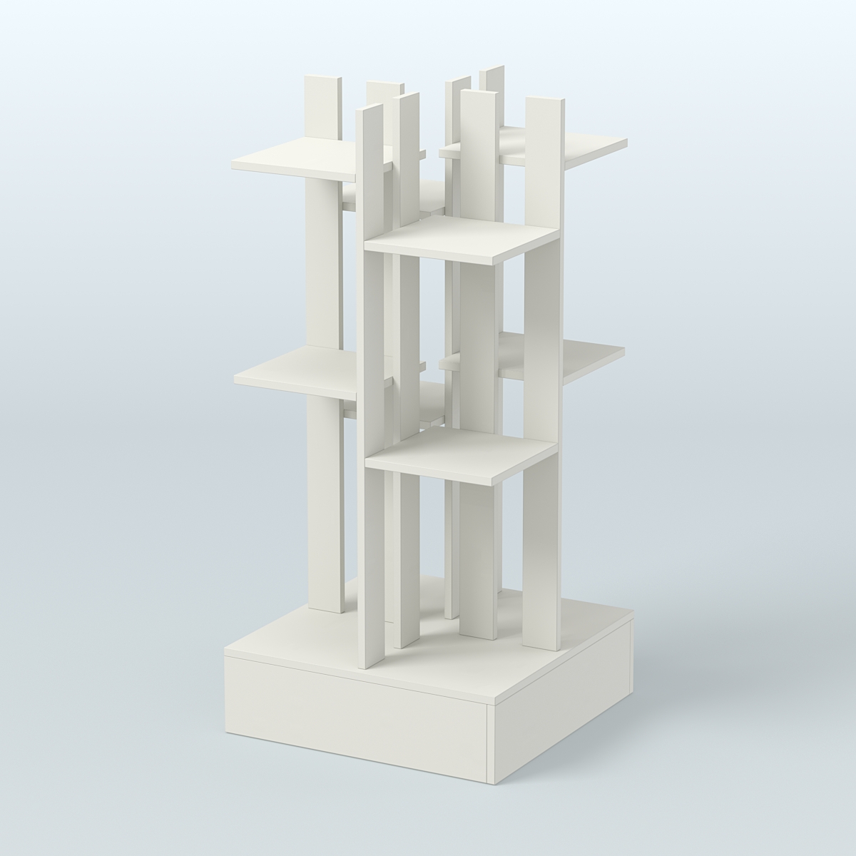 Стойка цветочница №3 Белый