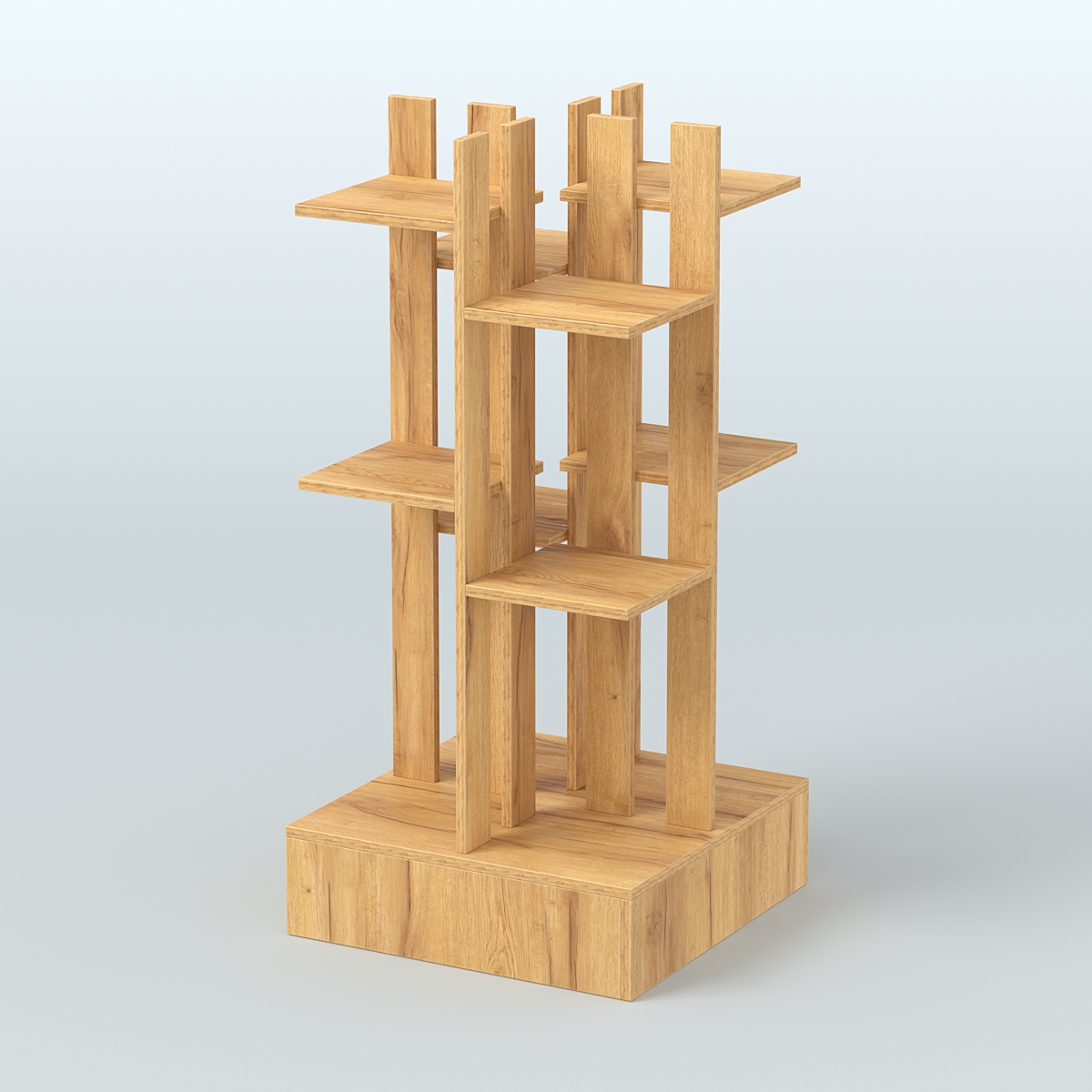 Стойка цветочница №3 Дуб Золотистый