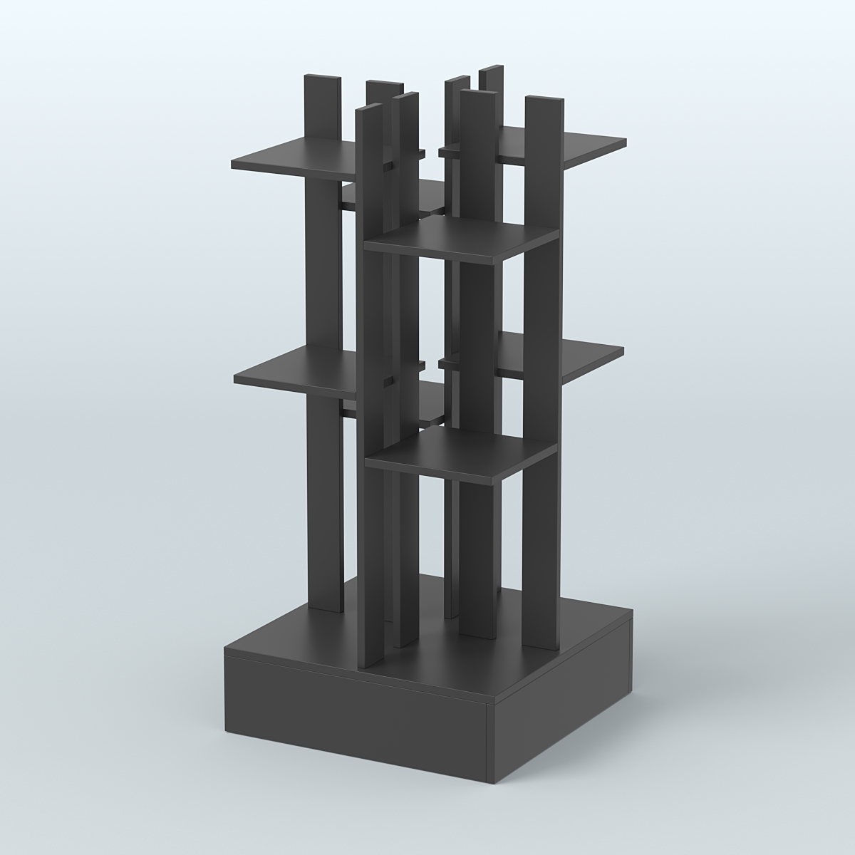 Стойка цветочница №3 Черный