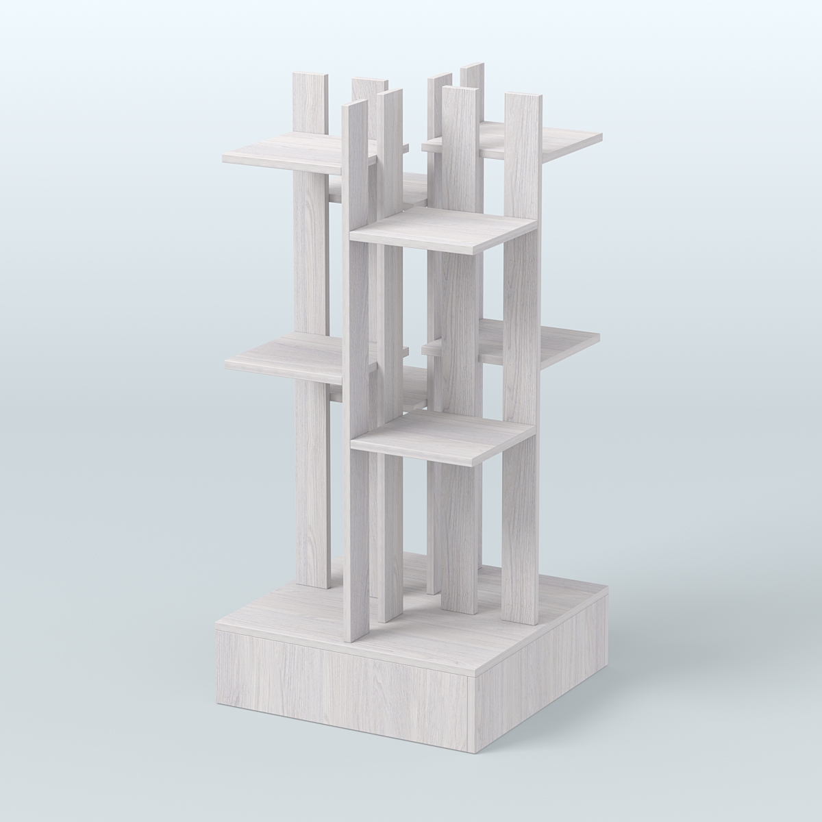 Стойка цветочница №3 Ясень Анкор светлый