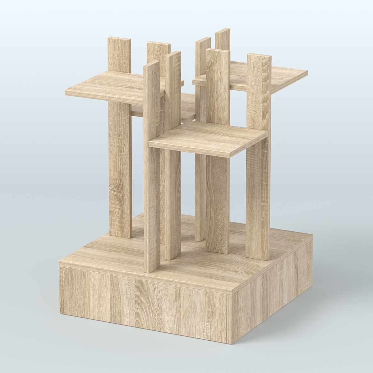 Стойка цветочница №4 Дуб Сонома