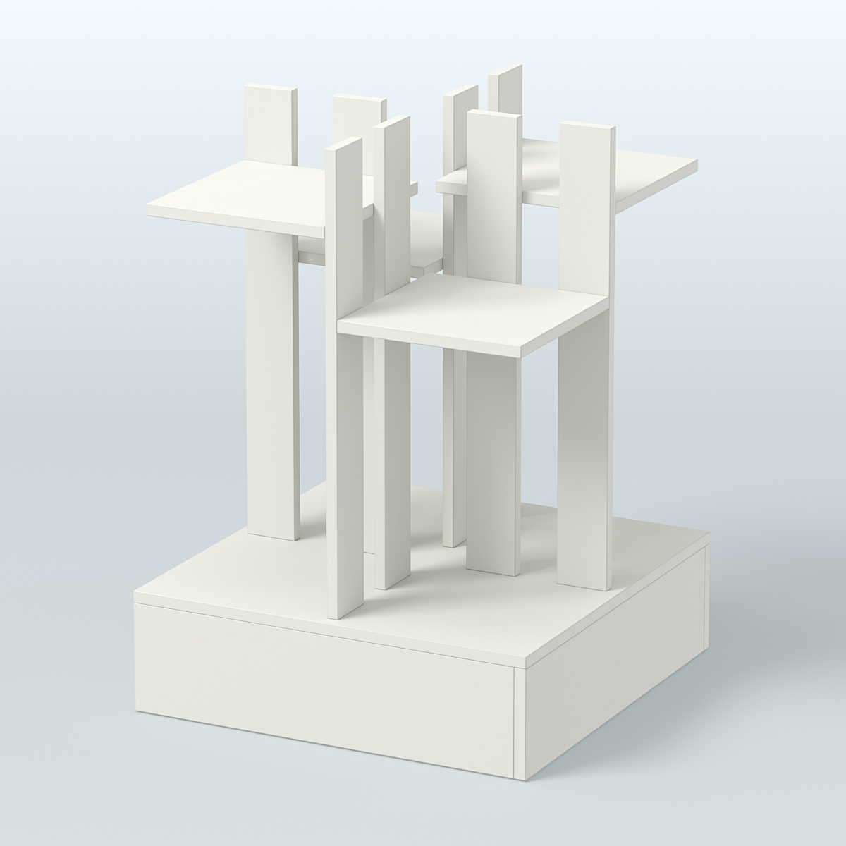 Стойка цветочница №4 Белый