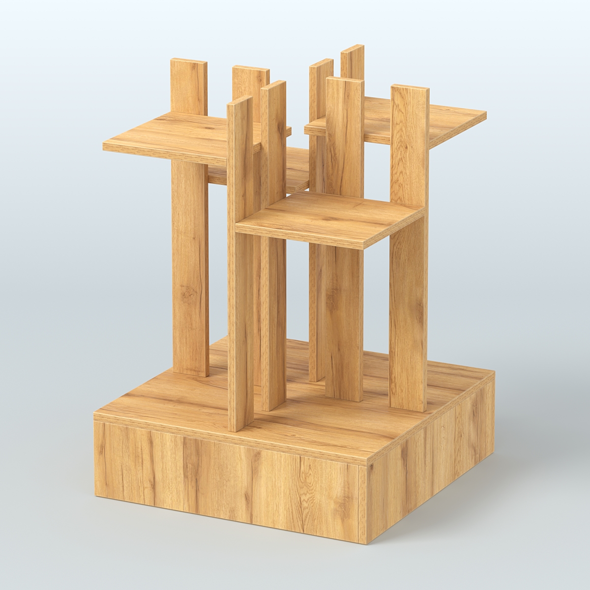 Стойка цветочница №4 Дуб Золотистый