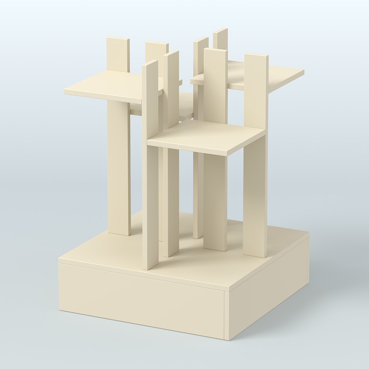 Стойка цветочница №4 Крем Вайс