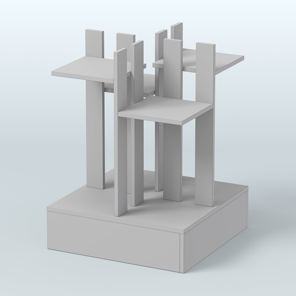 Стойка цветочница №4 Серый